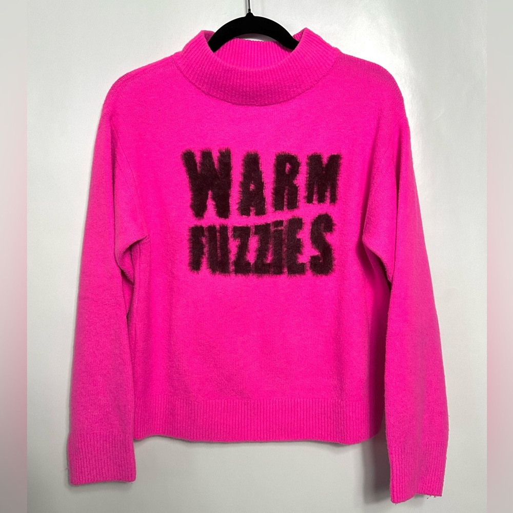 A New Day Warm Fuzzies Pullover Sweater - Pink - Womens XSMALL -
